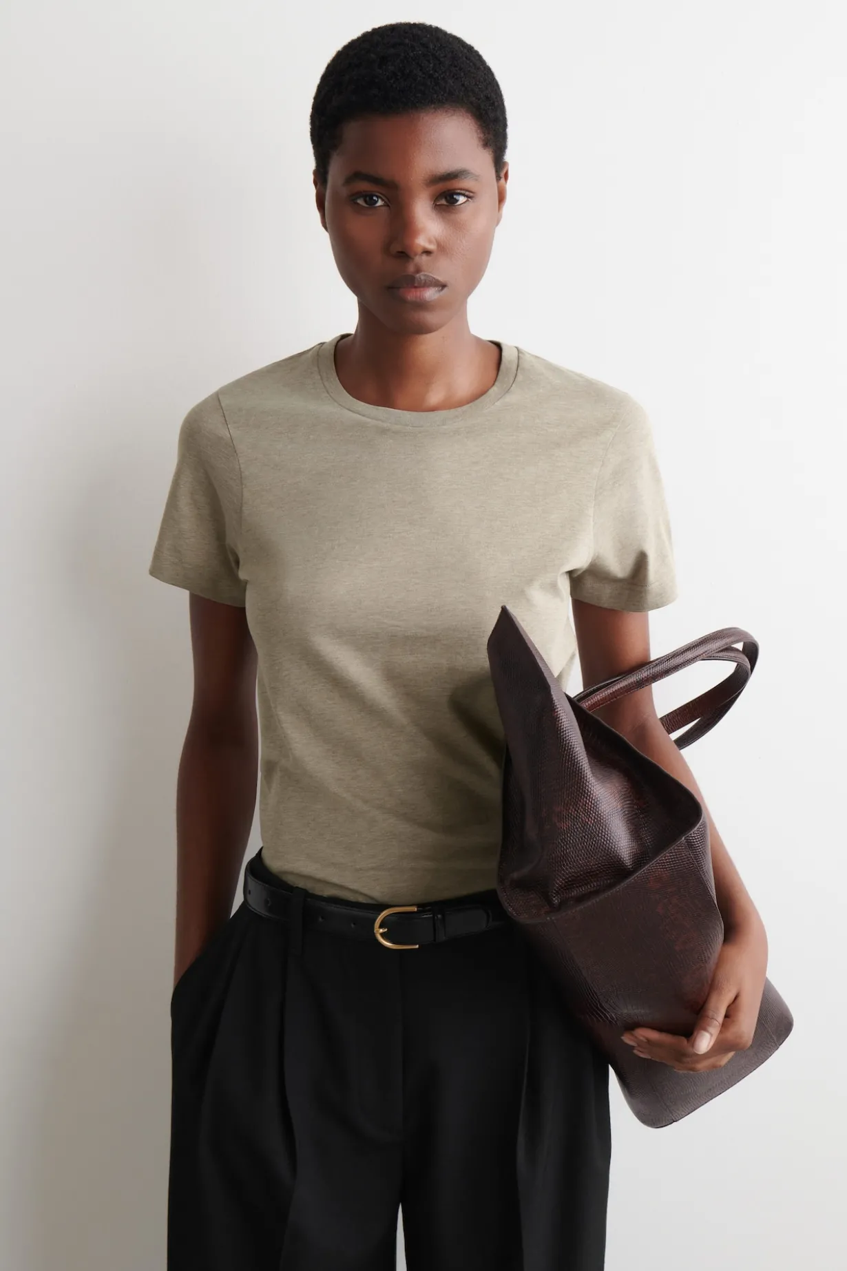 COTTON CREW-NECK T-SHIRT