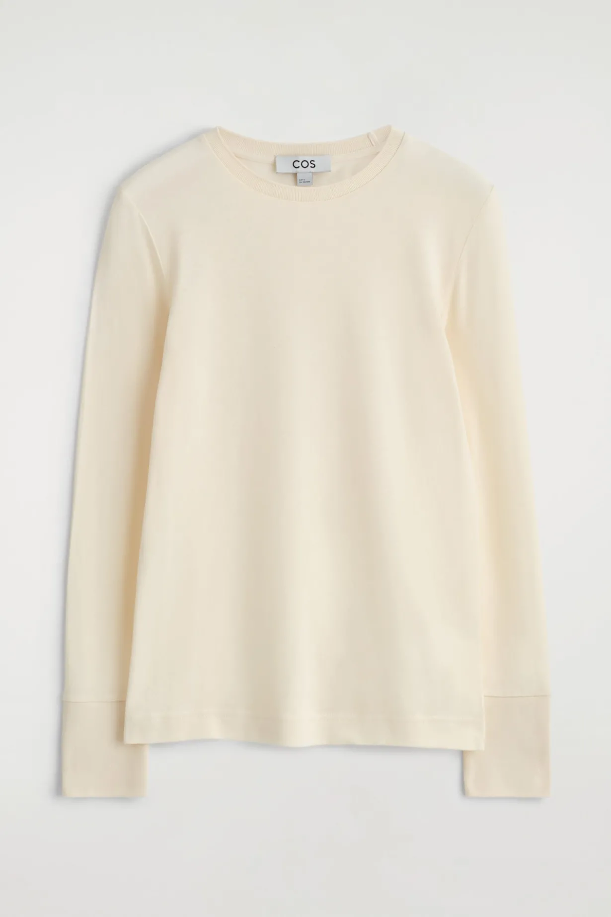 COTTON JERSEY LONG-SLEVELED TOP