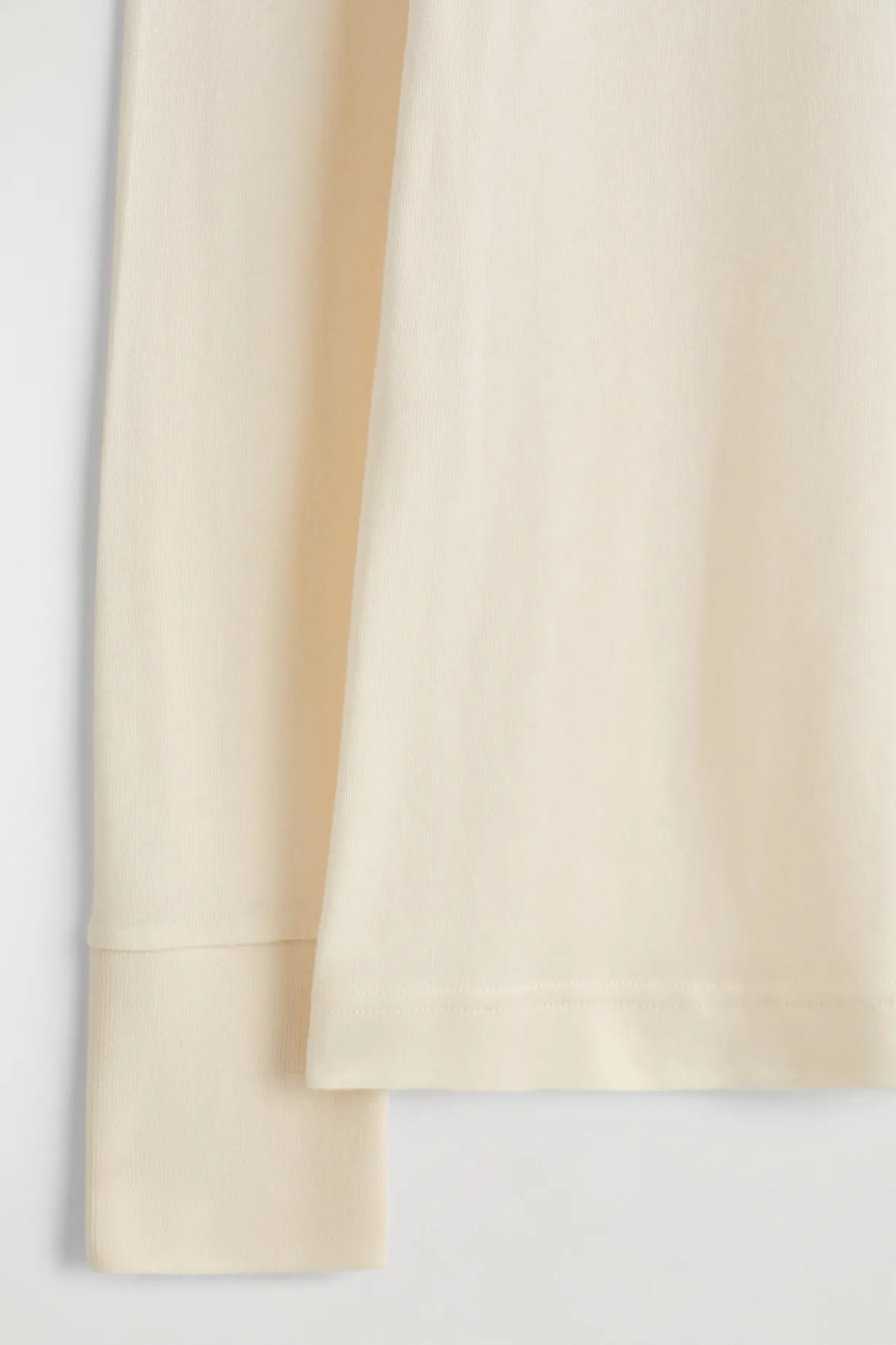 COTTON JERSEY LONG-SLEVELED TOP