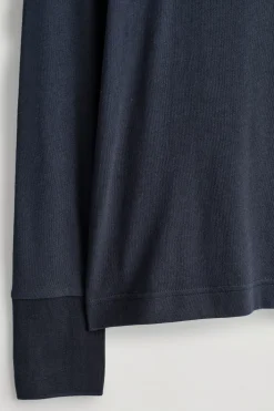 COTTON JERSEY LONG-SLEVELED TOP