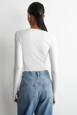 COTTON LONG-SLEEVED TOP