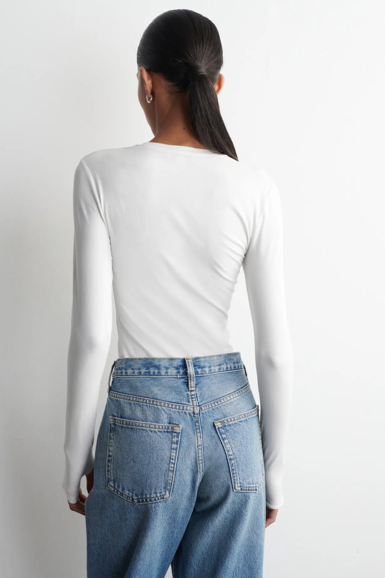 COTTON LONG-SLEEVED TOP