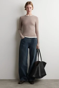 COTTON LONG-SLEEVED TOP