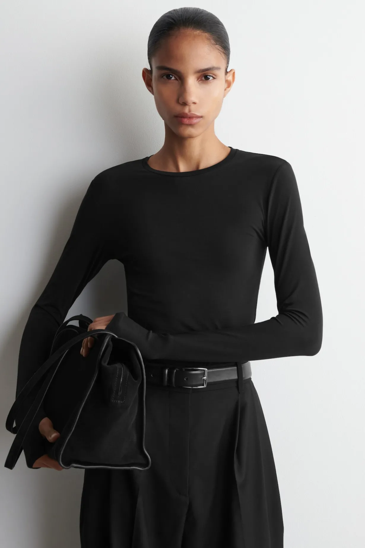 COTTON LONG-SLEEVED TOP