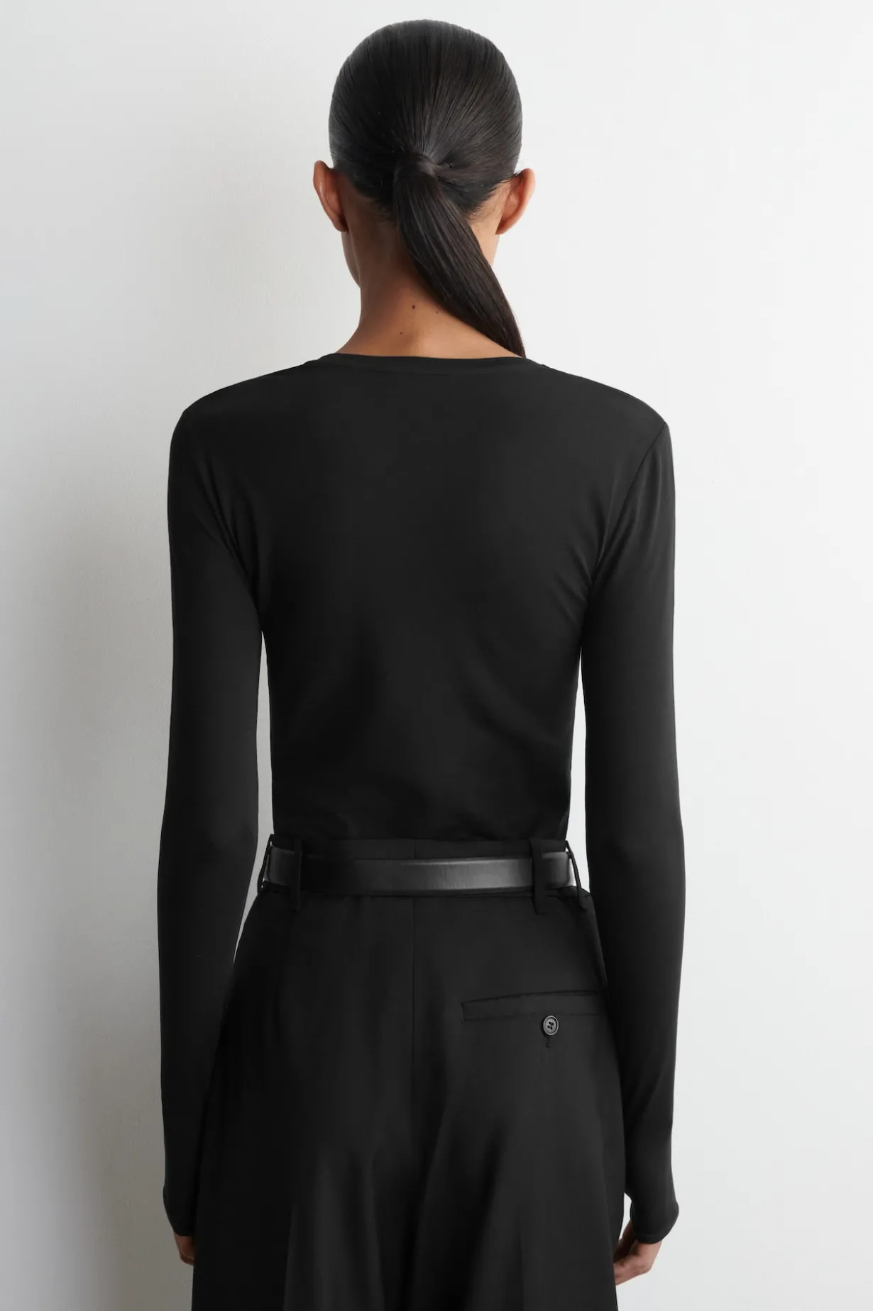 COTTON LONG-SLEEVED TOP