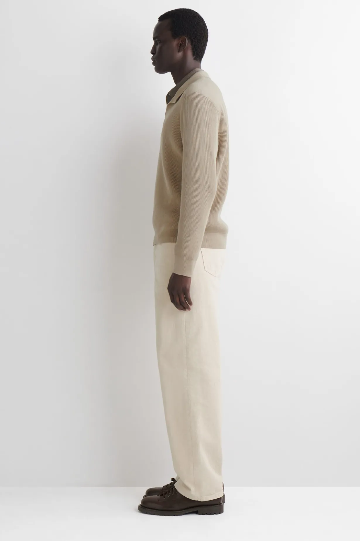 COTTON POLO SWEATER