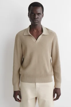 COTTON POLO SWEATER