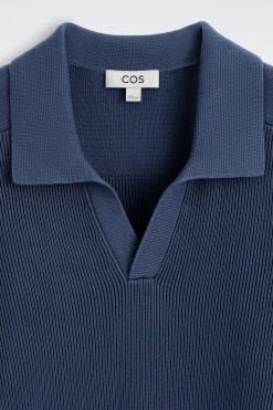 COTTON POLO SWEATER