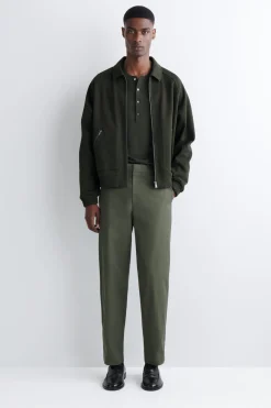 COTTON REGULAR-FIT TAPERED CHINOS