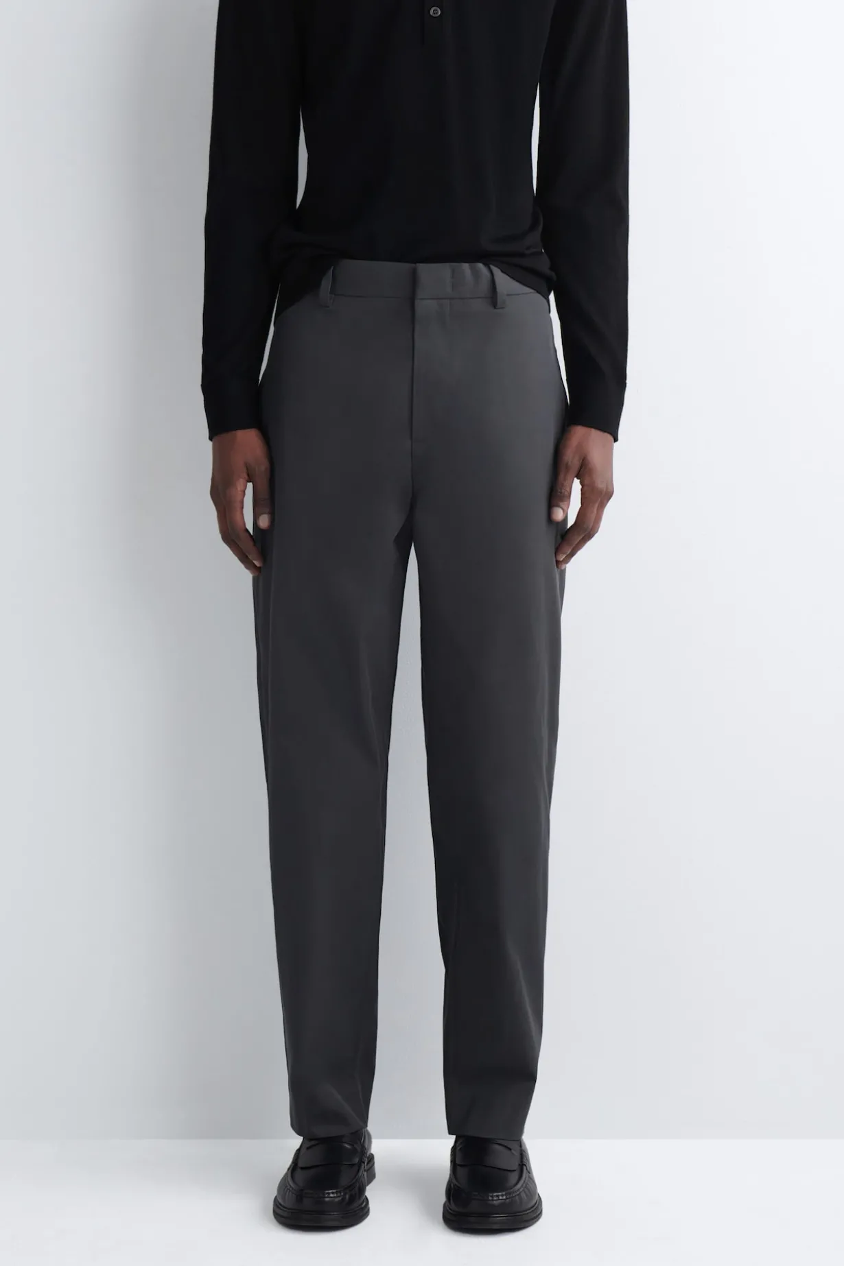 COTTON REGULAR-FIT TAPERED CHINOS