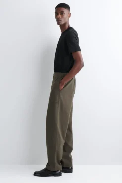 COTTON RELAXED-FIT STRAIGHT-LEG UTILITY PANTS