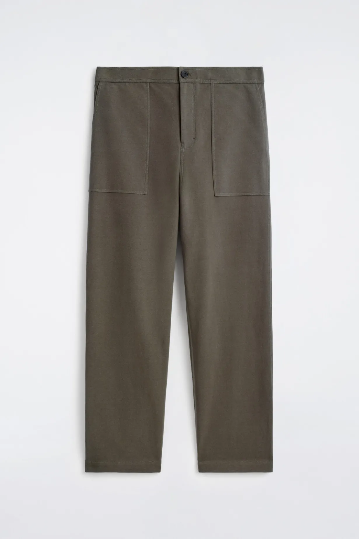 COTTON RELAXED-FIT STRAIGHT-LEG UTILITY PANTS