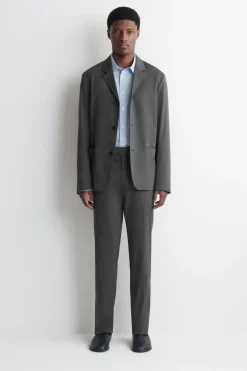 COTTON SLIM-FIT PANTS