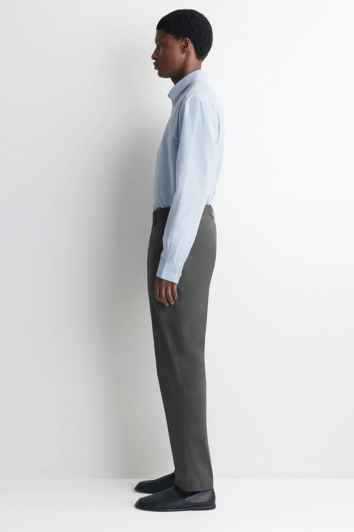 COTTON SLIM-FIT PANTS