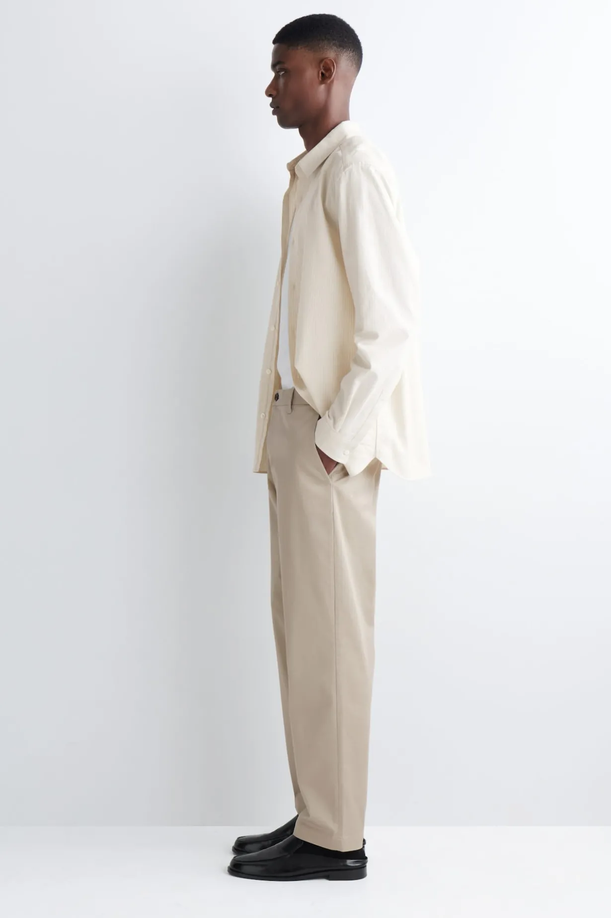 COTTON SLIM-FIT STRAIGHT-LEG CHINOS