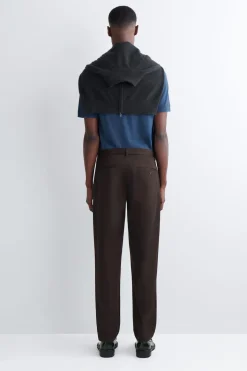 COTTON SLIM-FIT STRAIGHT-LEG CHINOS