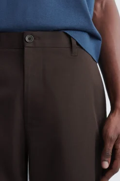 COTTON SLIM-FIT STRAIGHT-LEG CHINOS