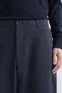 COTTON STRAIGHT-LEG CHINOS