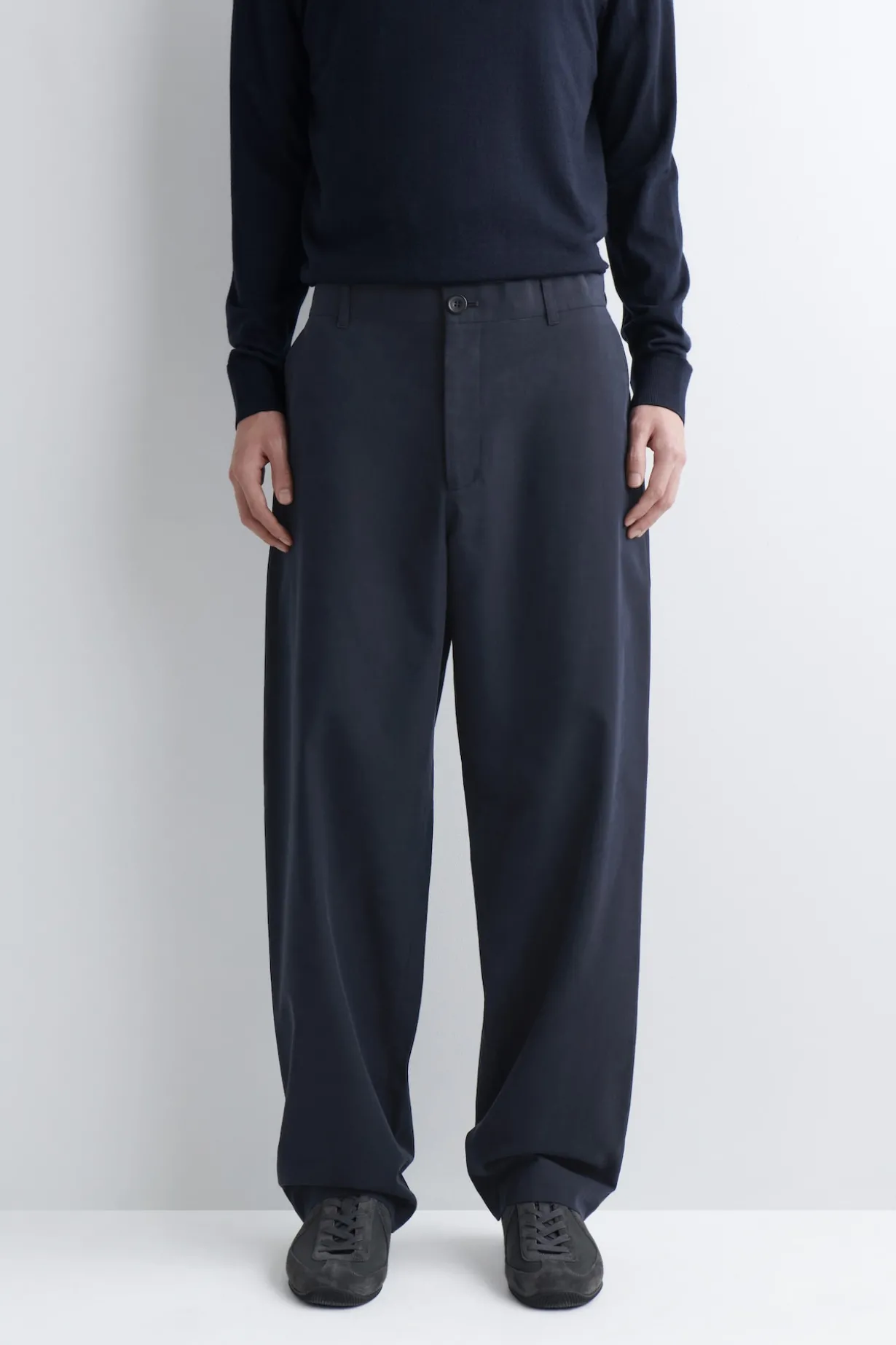 COTTON STRAIGHT-LEG CHINOS