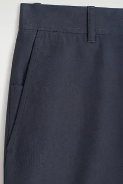 COTTON STRAIGHT-LEG CHINOS
