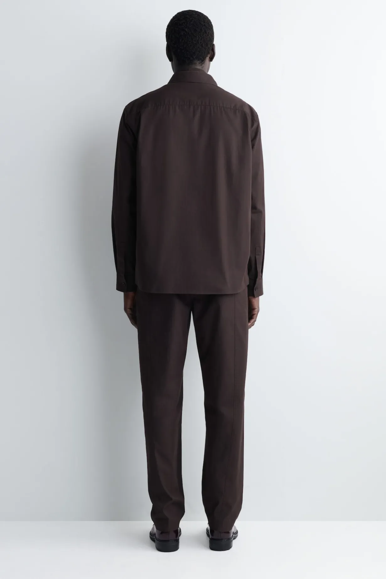 COTTON STRAIGHT-LEG PANTS
