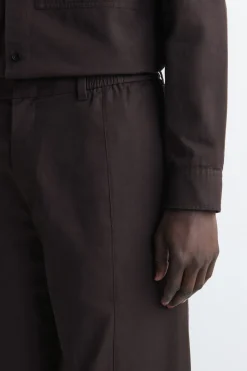 COTTON STRAIGHT-LEG PANTS