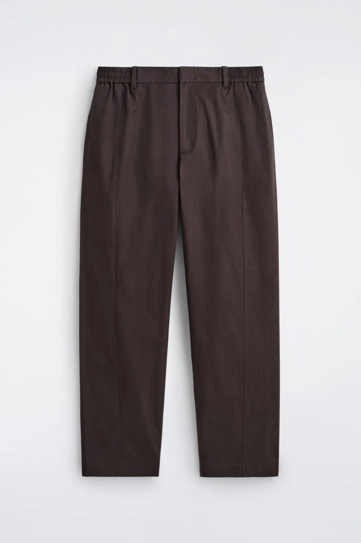 COTTON STRAIGHT-LEG PANTS