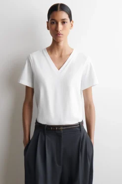 COTTON V-NECK T-SHIRT