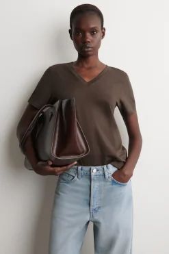 COTTON V-NECK T-SHIRT