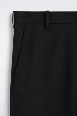 COTTON WIDE-LEG PANTS