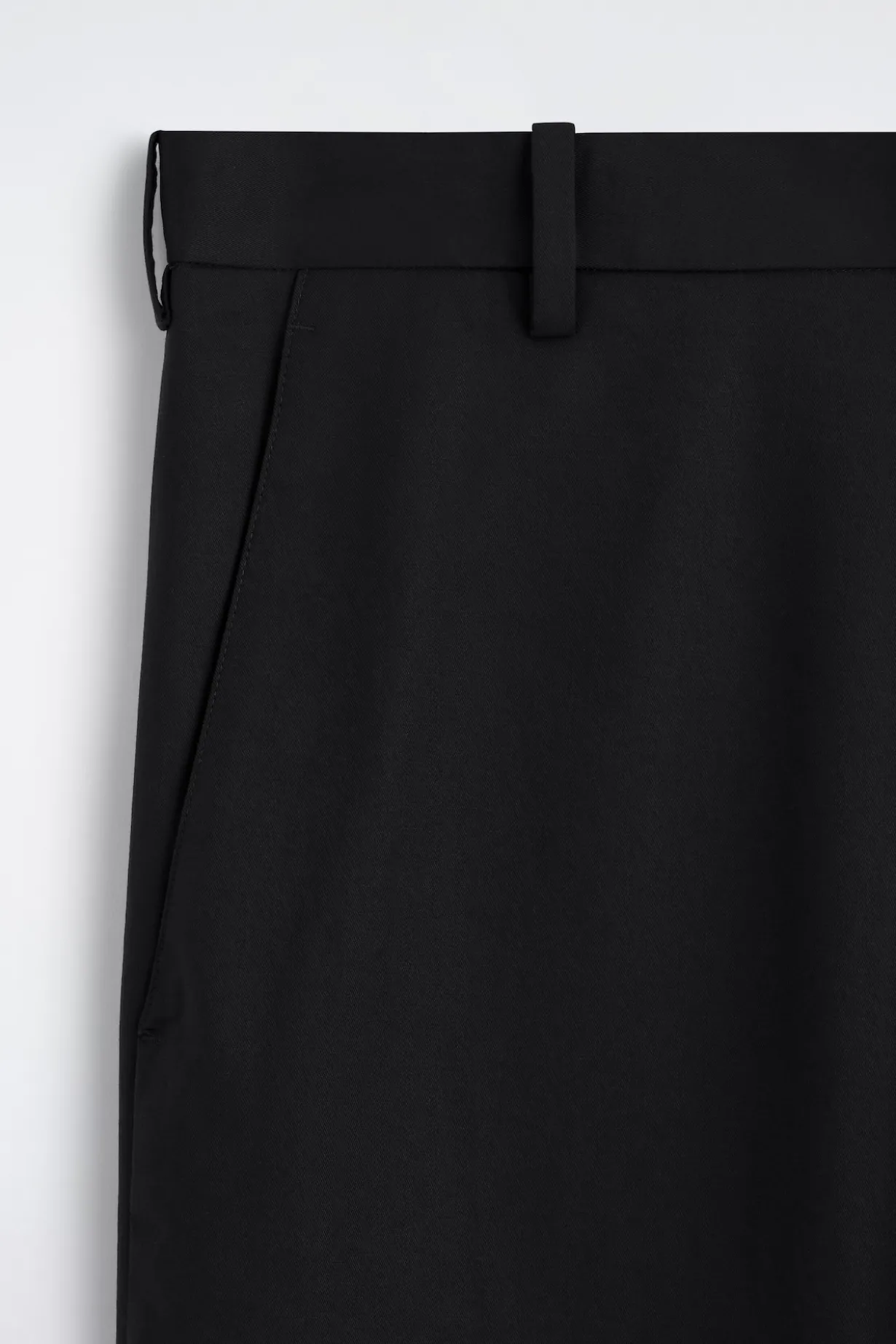 COTTON WIDE-LEG PANTS