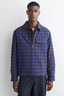 COTTON ZIPPED OVERSHIRT