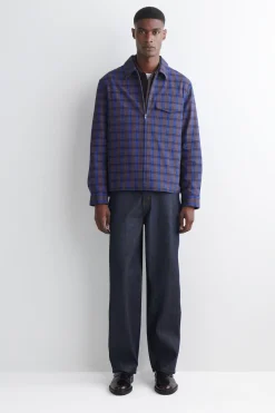 COTTON ZIPPED OVERSHIRT