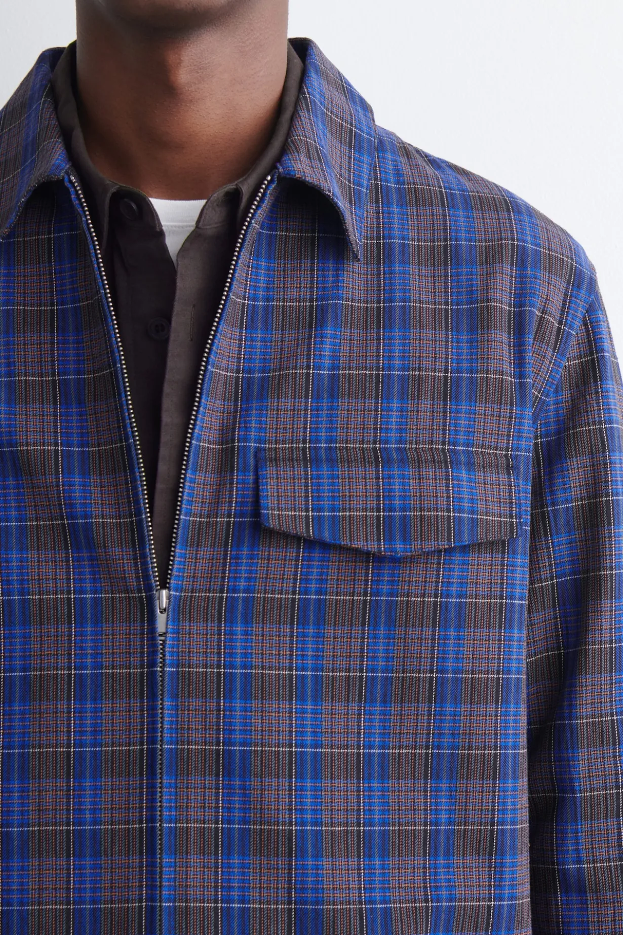 COTTON ZIPPED OVERSHIRT