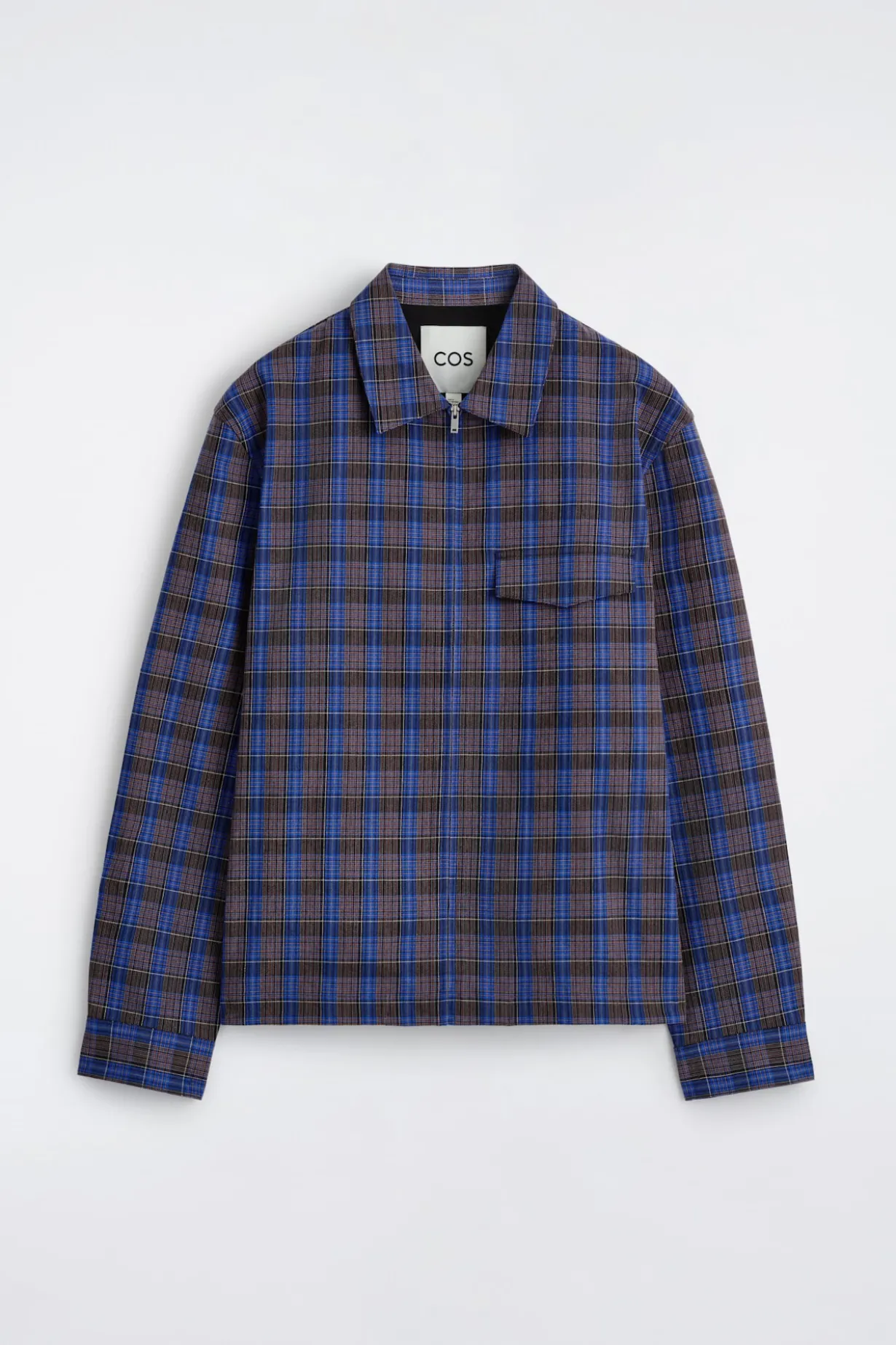 COTTON ZIPPED OVERSHIRT