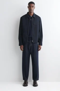 COTTON ZIPPED OVERSHIRT