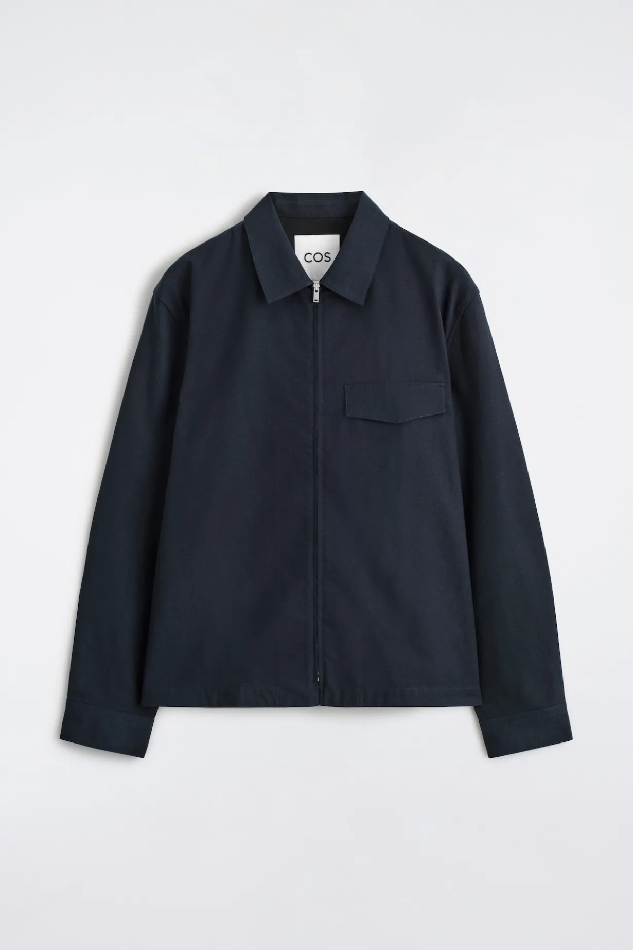 COTTON ZIPPED OVERSHIRT