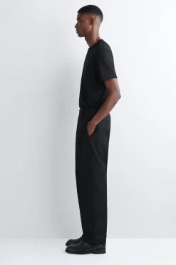 COTTON-CANVAS REGULAR-FIT STRAIGHT-LEG CHINOS