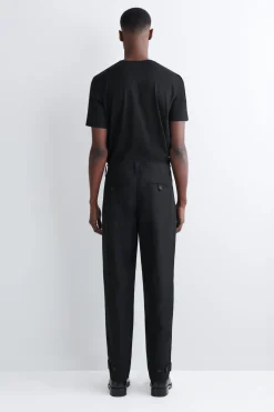 COTTON-CANVAS REGULAR-FIT STRAIGHT-LEG CHINOS