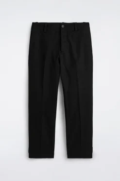 COTTON-CANVAS REGULAR-FIT STRAIGHT-LEG CHINOS