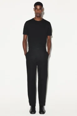 COTTON-CANVAS REGULAR-FIT STRAIGHT-LEG CHINOS