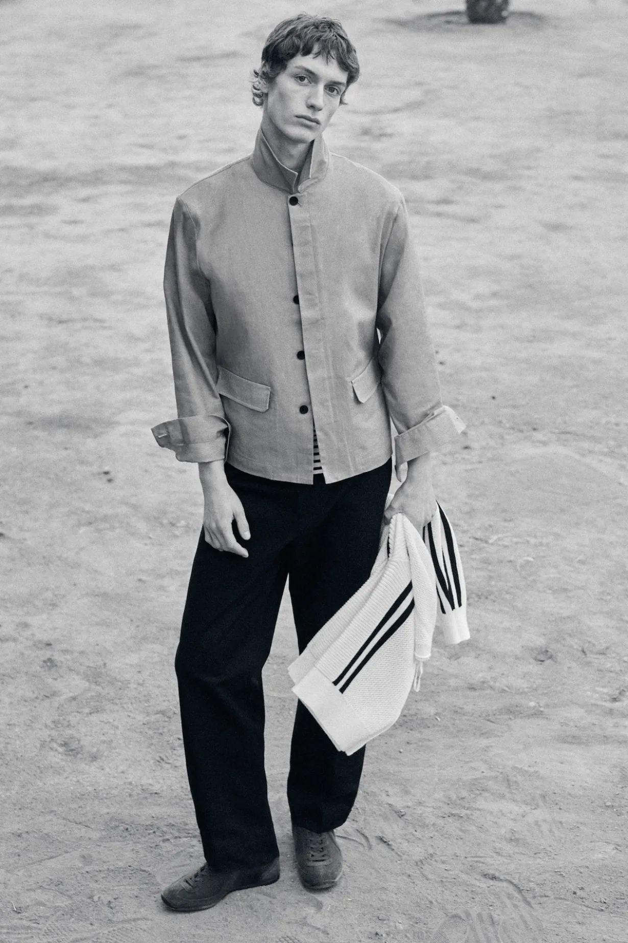 COTTON-CANVAS REGULAR-FIT STRAIGHT-LEG CHINOS