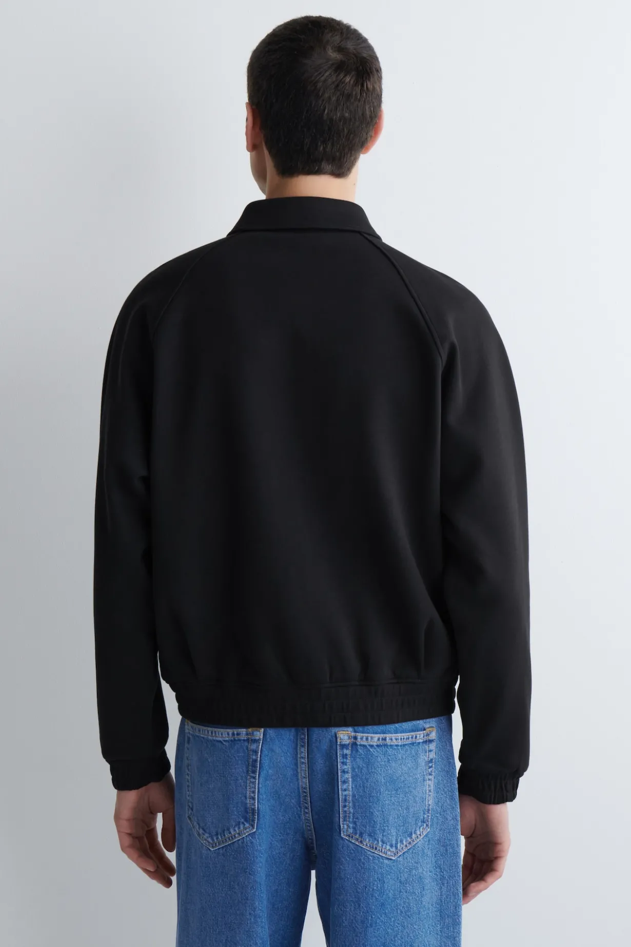 COTTON-JERSEY BOMBER JACKET