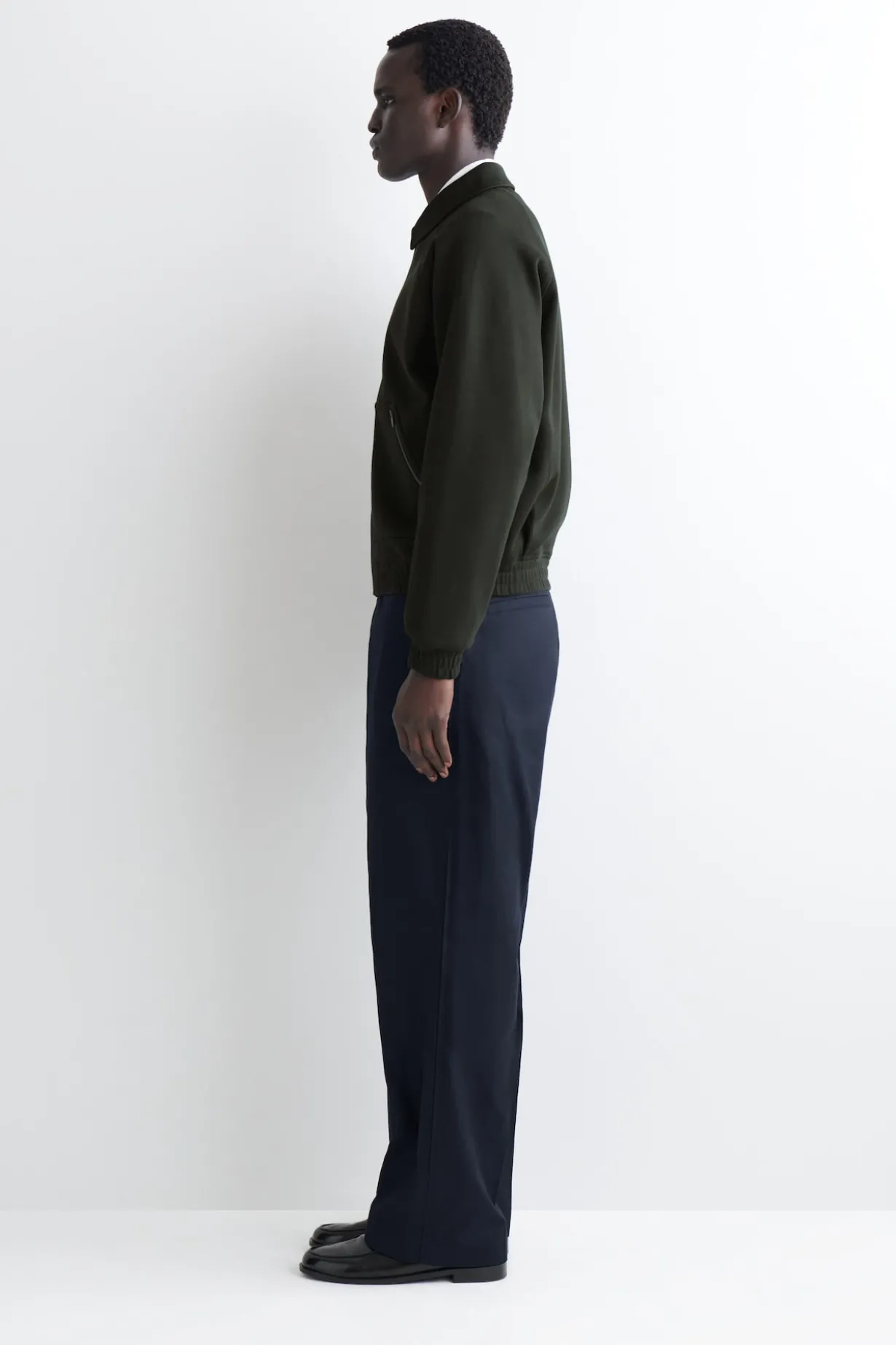 COTTON-JERSEY BOMBER JACKET