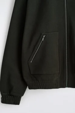 COTTON-JERSEY BOMBER JACKET