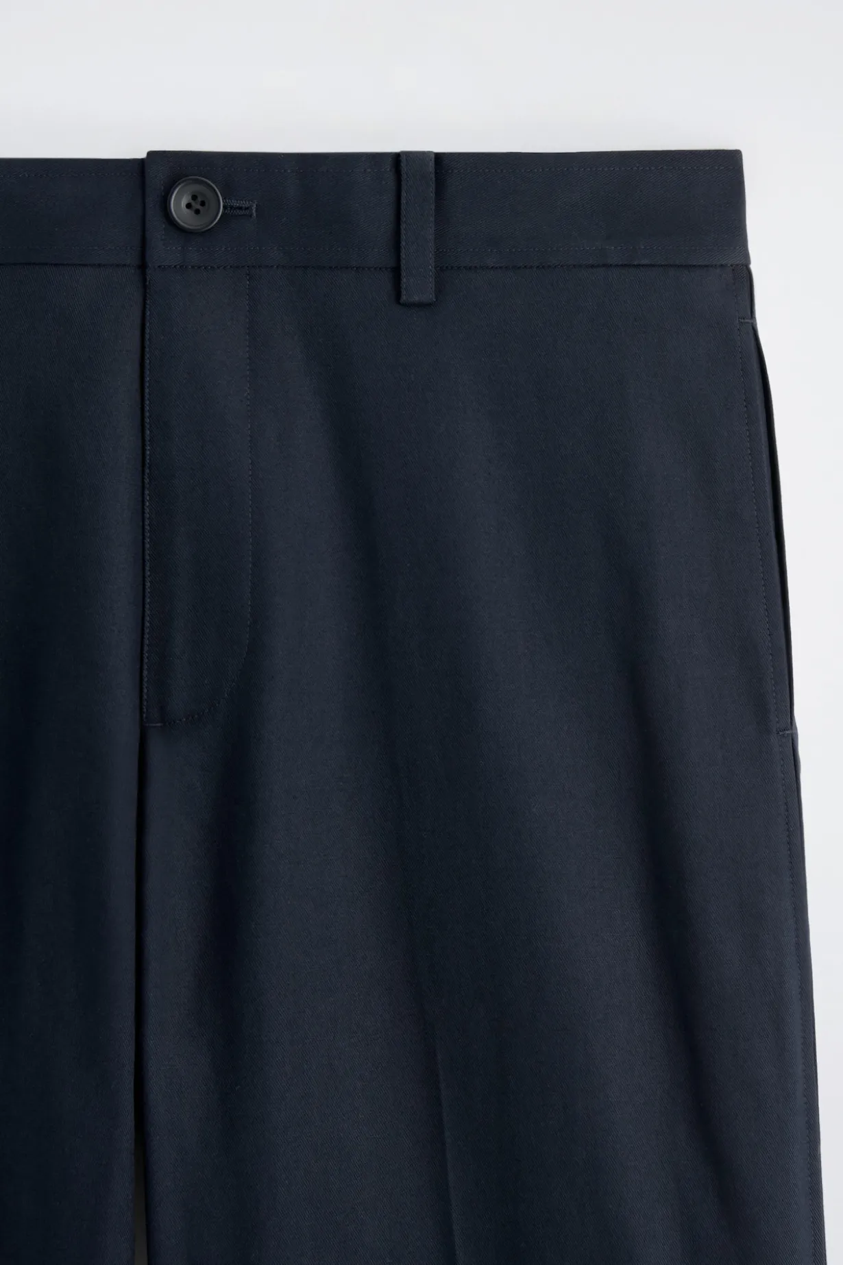 COTTON-LINEN RELAXED-FIT STRAIGHT-LEG PANTS
