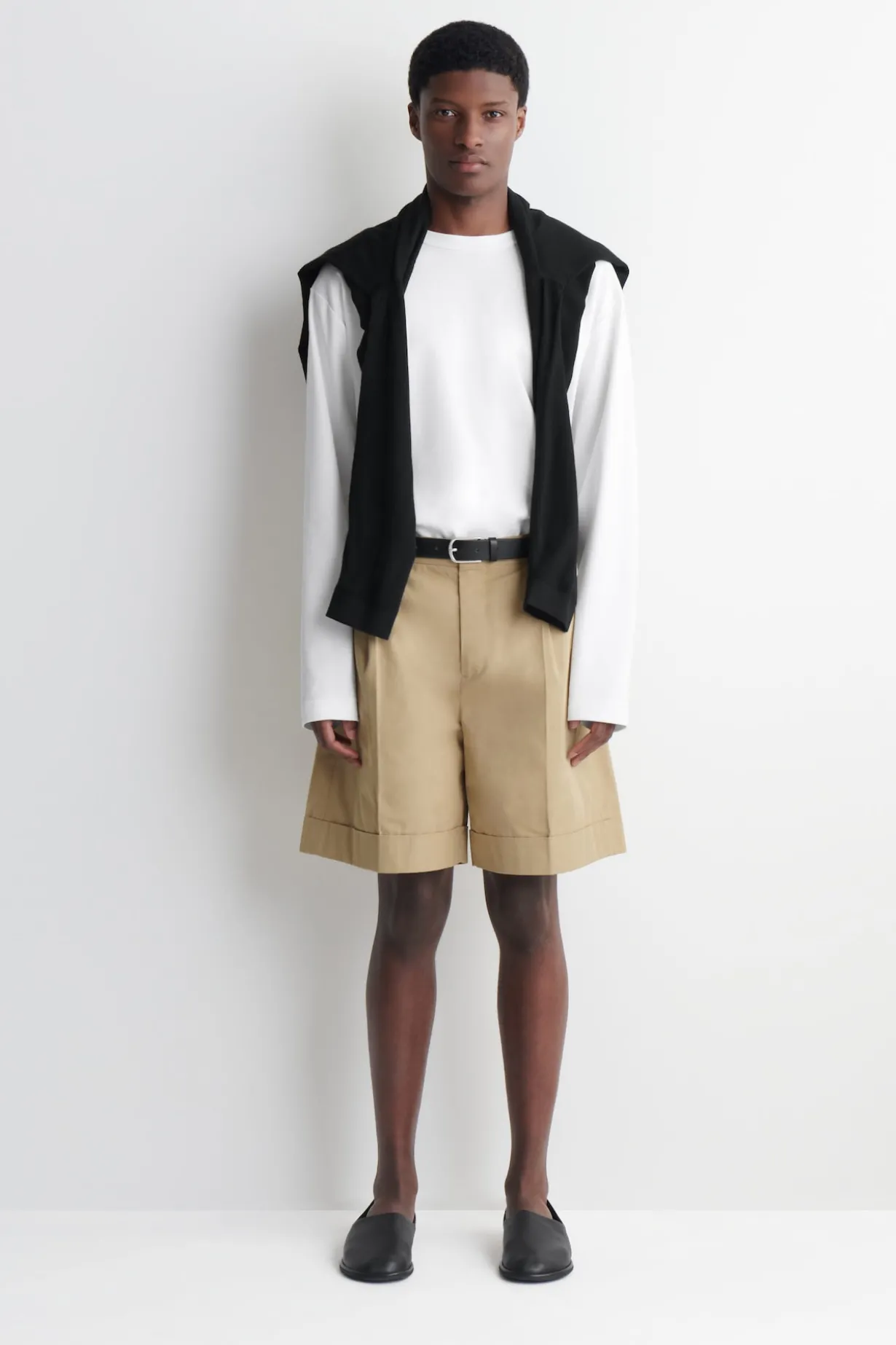 COTTON-TWILL CHINO SHORTS