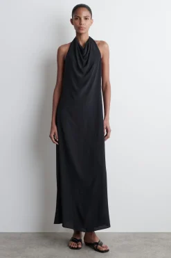 COWL-NECK MAXI DRESS