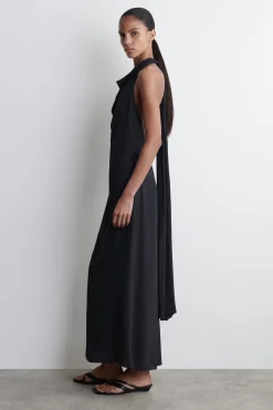 COWL-NECK MAXI DRESS