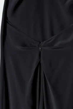 COWL-NECK MAXI DRESS